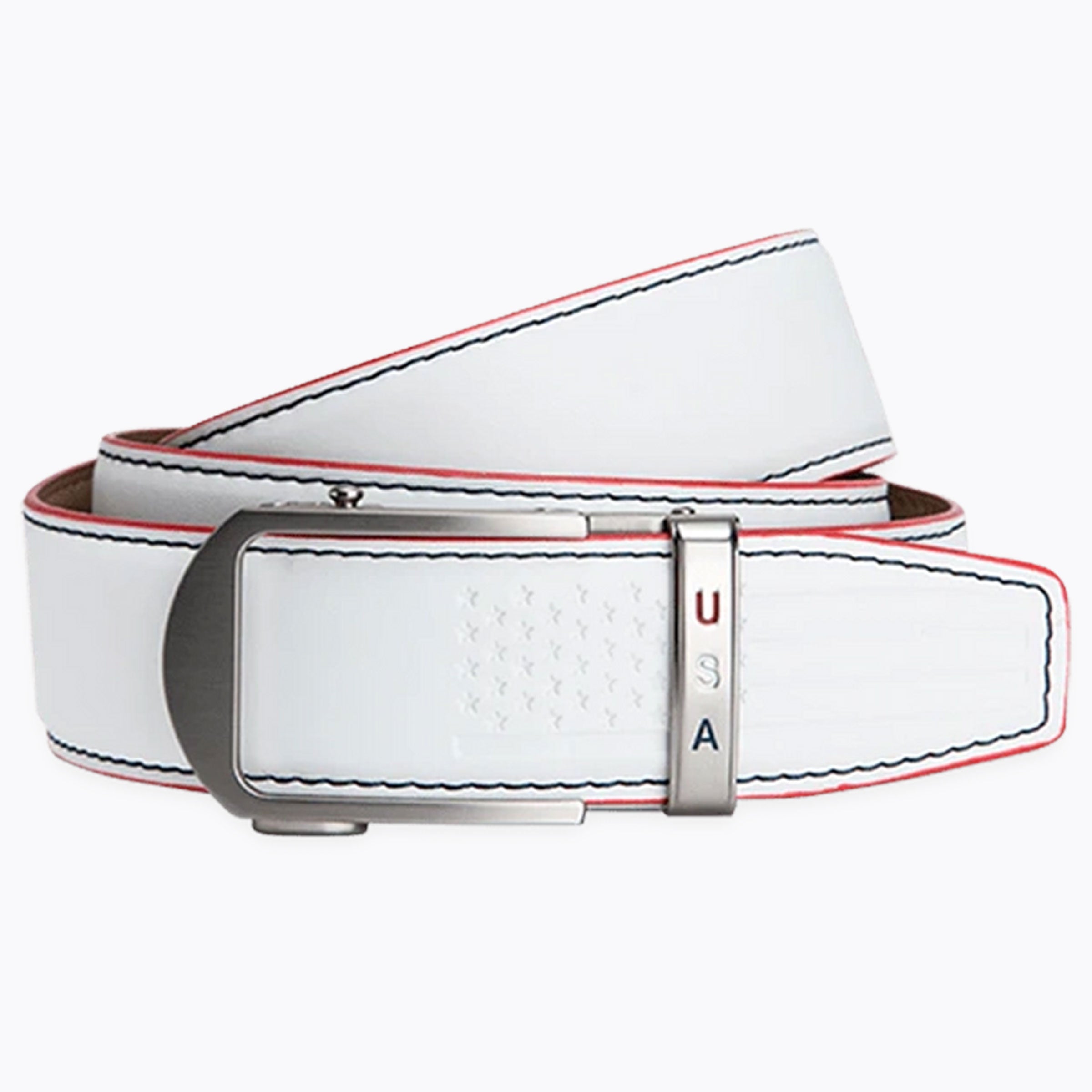 Anthem White Golf Ratchet Belt, 1 3/8¡® Strap [35mm]
